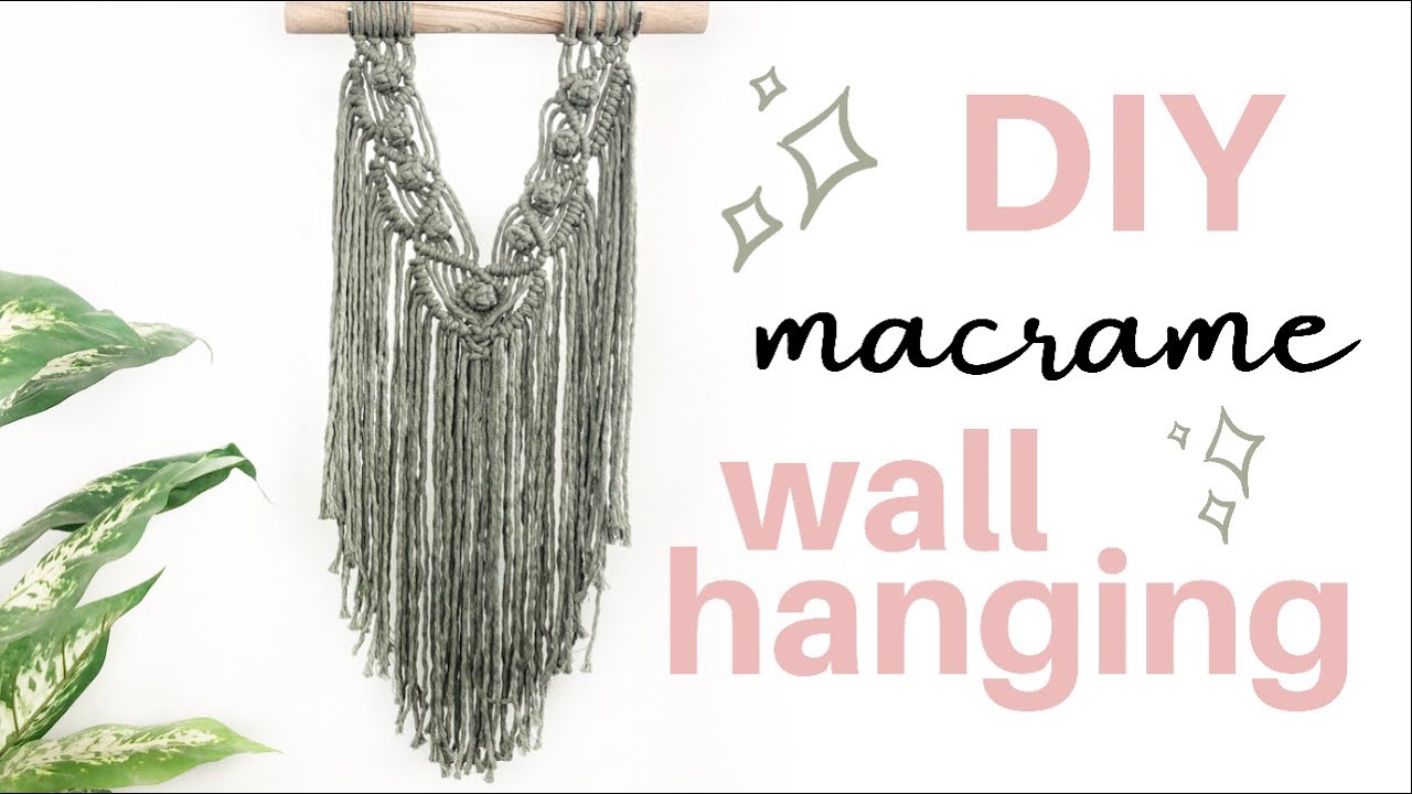 DIY: Macrame Wall Hanging | Boho Wall Décor | (STEP BY STEP)