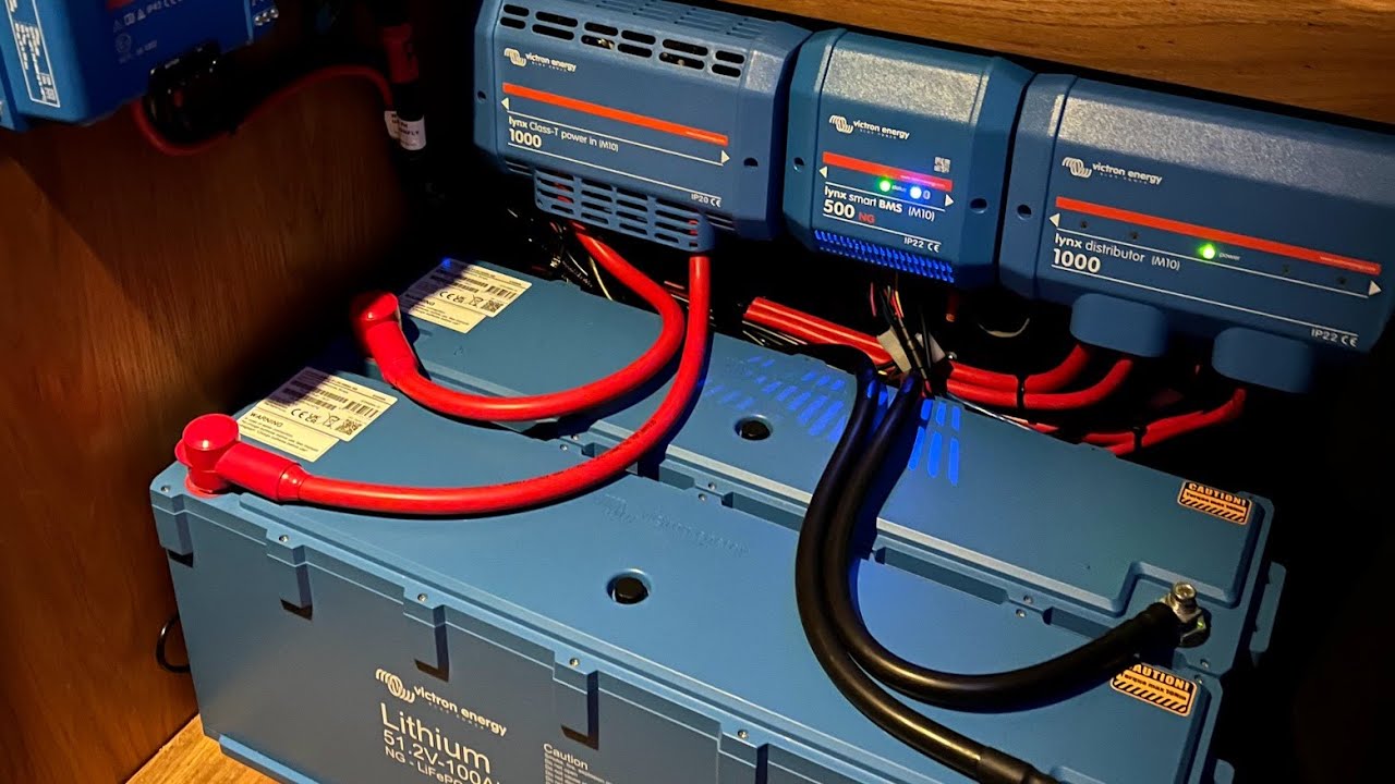 48V Victron NG Lithium Battery Narrowboat Install. Lynx BMS. Wakespeed WS500 + Mahle 4kW Alternator.