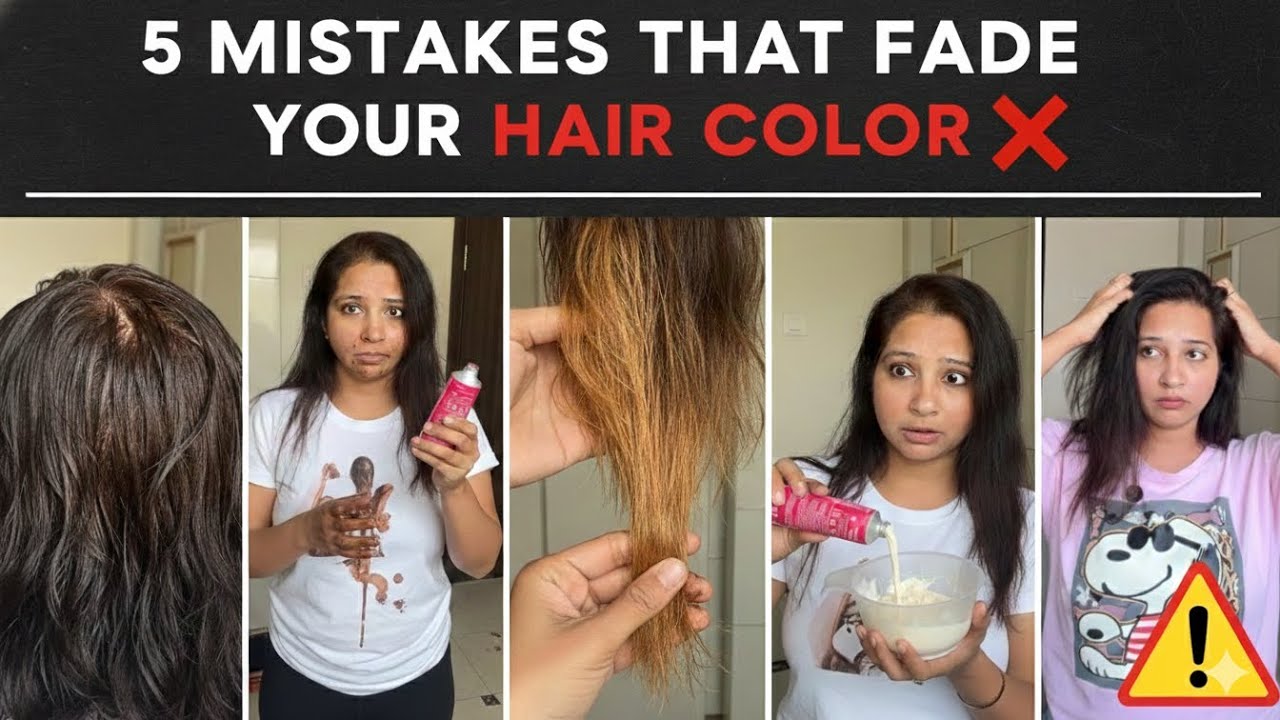 5 Mistakes that Makes Your HAIR COLOR Fade So Fast? Avoid this ❌
