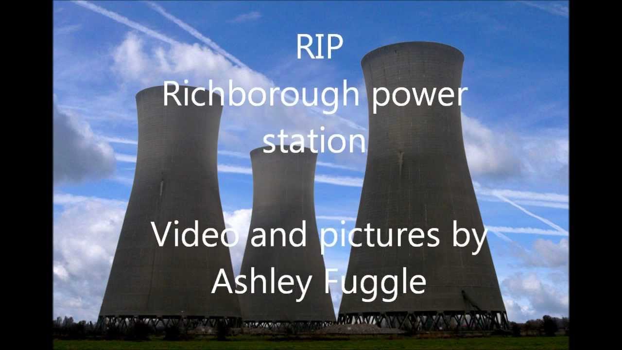 Close up pictures of Richborough power station demolition .wmv