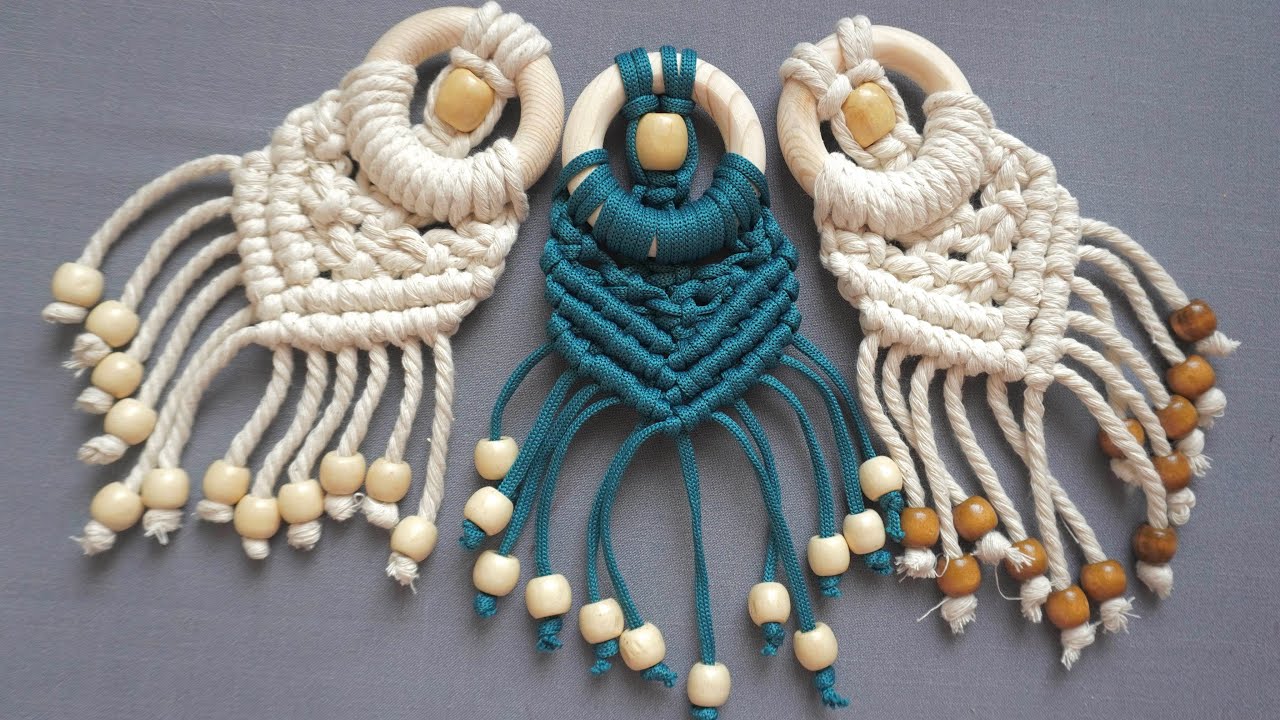 Macrame & Wood ring/DIY decoration