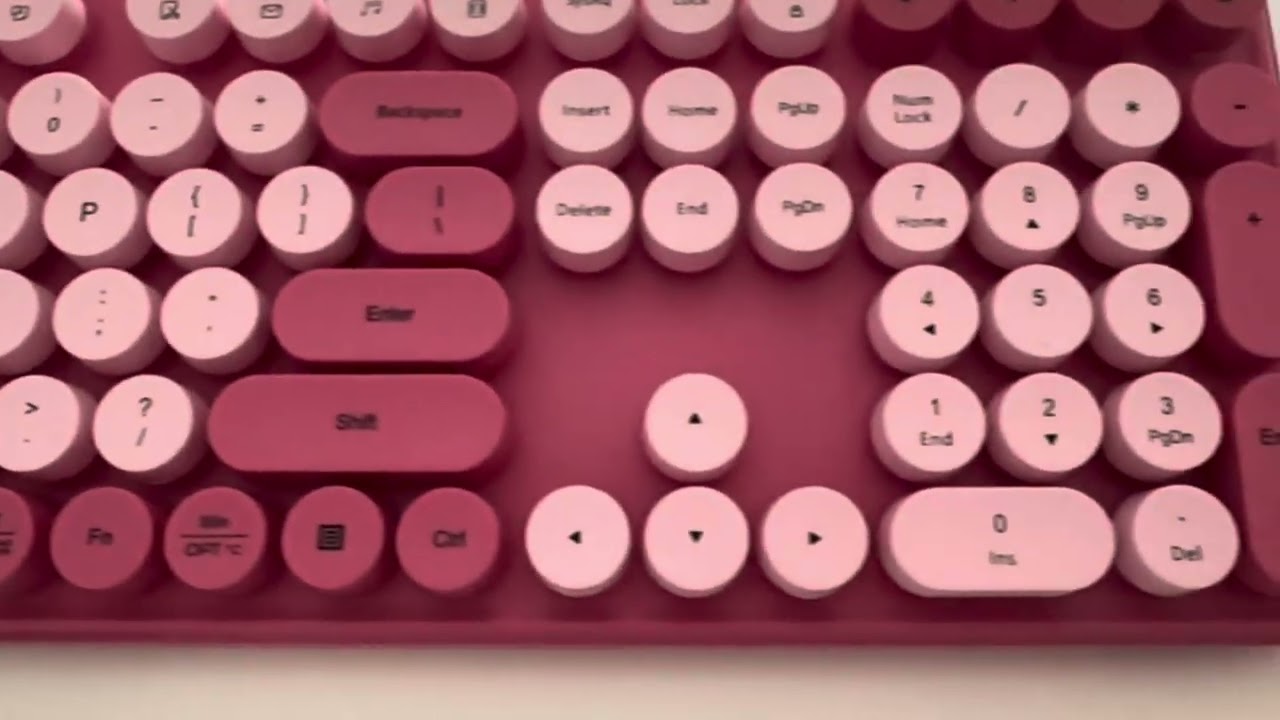 Cute Retro Keyboard That Makes Me Want To Work