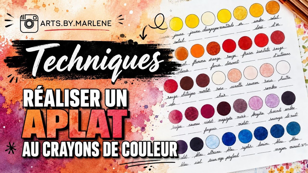 ColoConseil crayons de couleur: réaliser un aplat de couleur sans trace