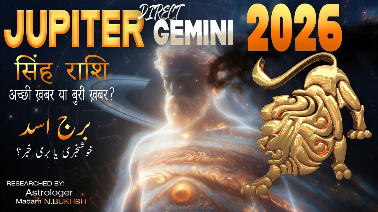 Jupiter Turning Direct in Gemini 2026 – Leo (Singh Rashi) Income, Friends & Big Goals Activate