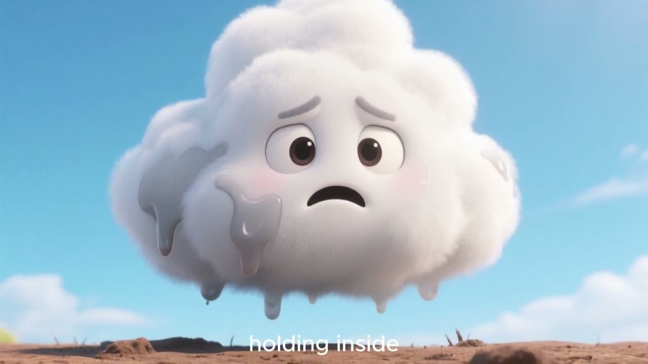 The Little Cloud Who Was Afraid to Rain☁️