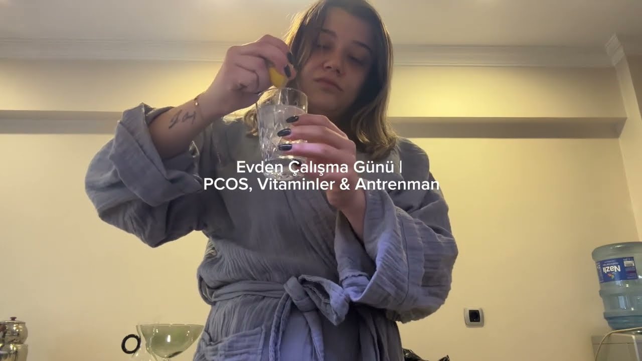 PCOS ile evden çalıştığım bir gün | Vitamin rutini & antrenman