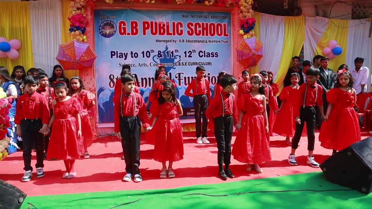 Romantic couple dance by class 2 students