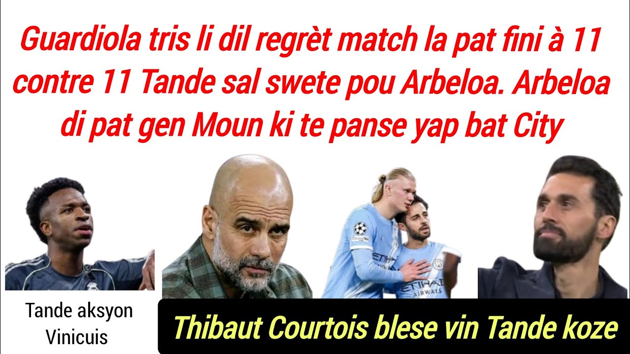 BOOM,Wap sezi Tande sa Guardiola swete pou Arbeloa, Tande sa Arbeloa di aprè match la