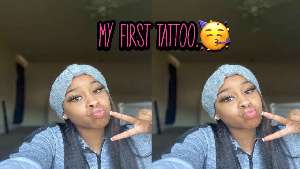 come get a tattoo with me// first vlog .❤️