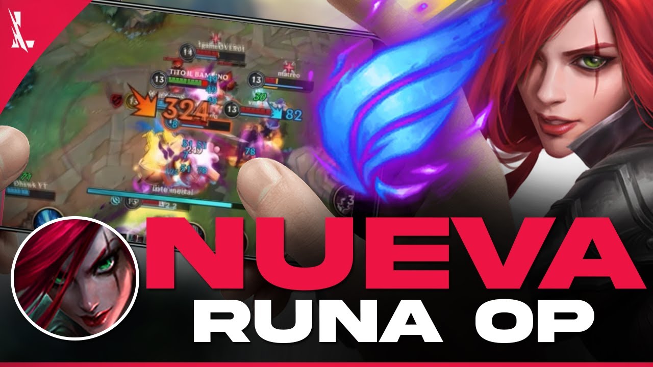 ¡LA RUNA QUE HACE QUE KATARINA SEA DIOS! *JUEGALA* LOL WILD RIFT KATARINA - GUIA, BUILD y GAMEPLAY