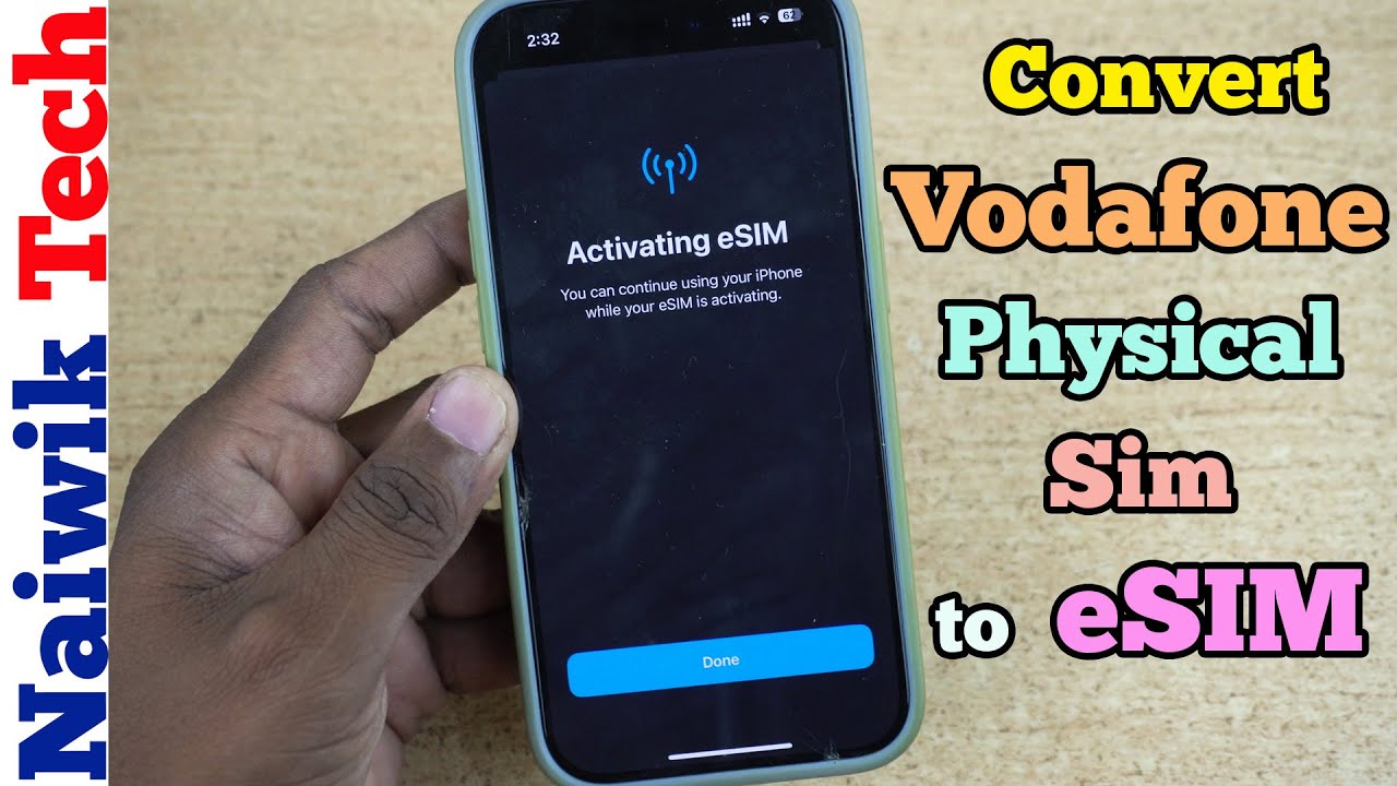 How to Convert Vodafone Physical Sim to eSIM in iPhone | Vodafone India Vi eSim activation