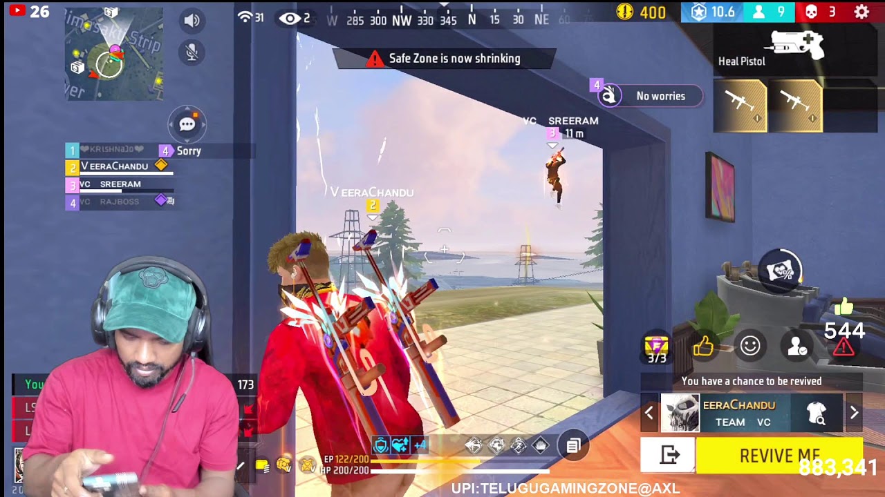 Free Fire Live Telugu | Road To 900k Family  | Telugu Gaming Zone #freefirelivetelugu #freefirelive