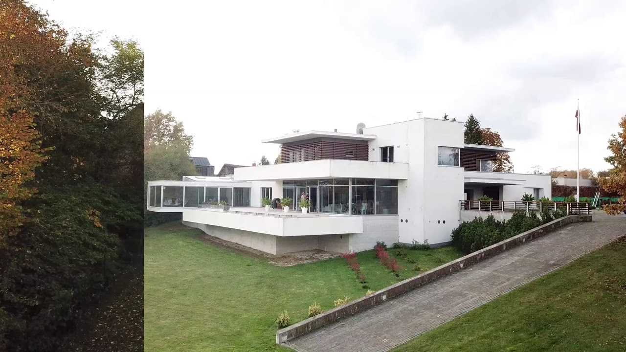 Luxury mansion at the riverside Daugava, Riga, Latvia