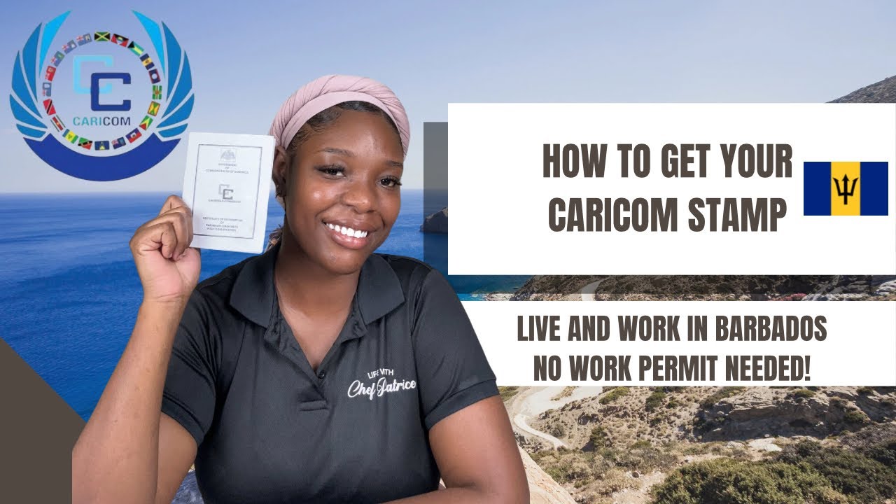 No work permit neded! How to Get Your CARICOM Stamp in Barbados 🇧🇧 