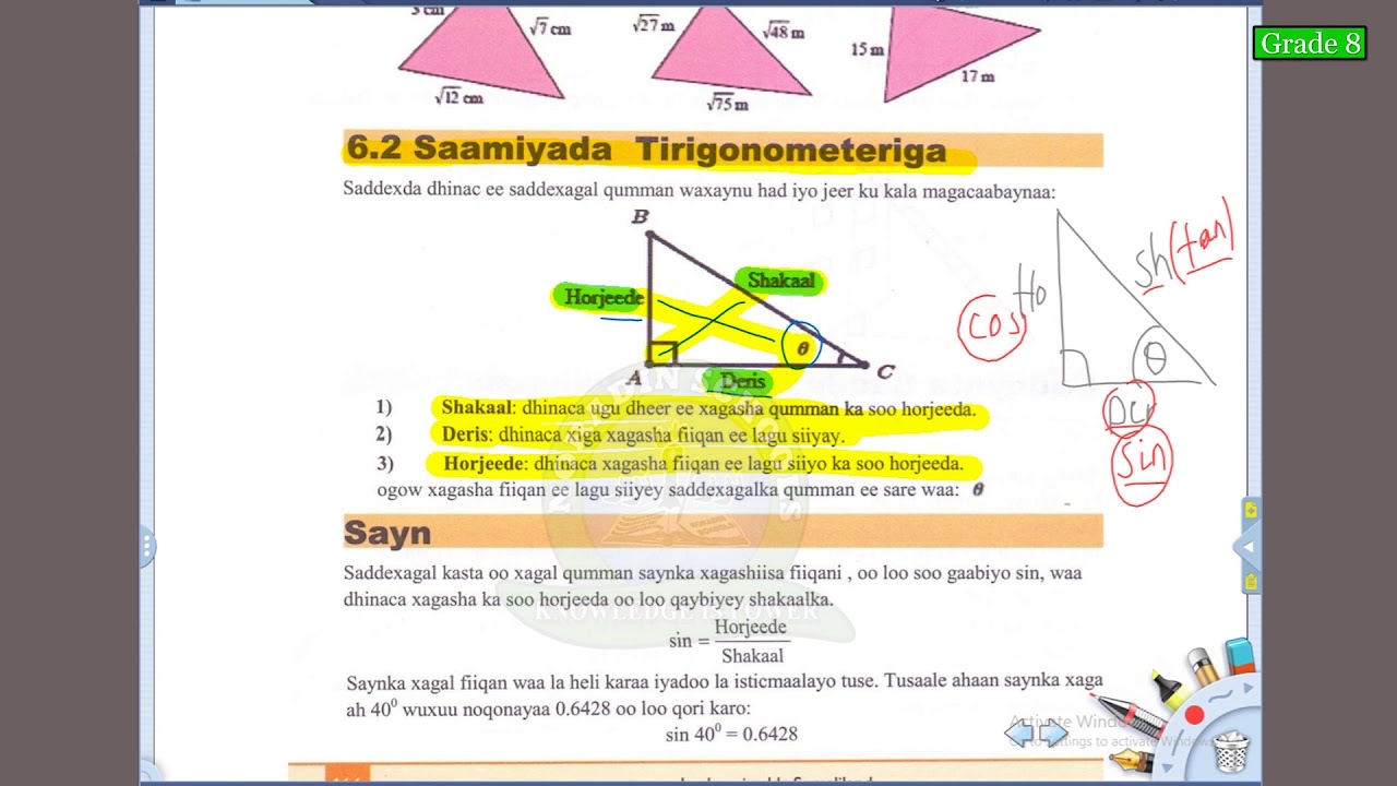 FASALKA 8AAD - XISAAB - CUTUBKA 6AAD - SAAMIYADA TIRIGNOOMATARI - CASHARKA 3AAD