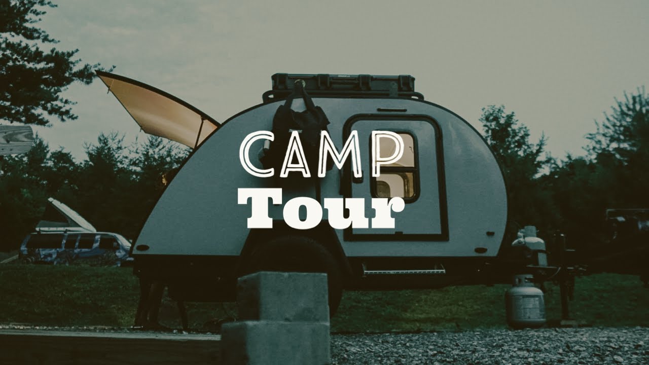 Our new teardrop camper! Bushwacker! Camp set up! S1:Ep2