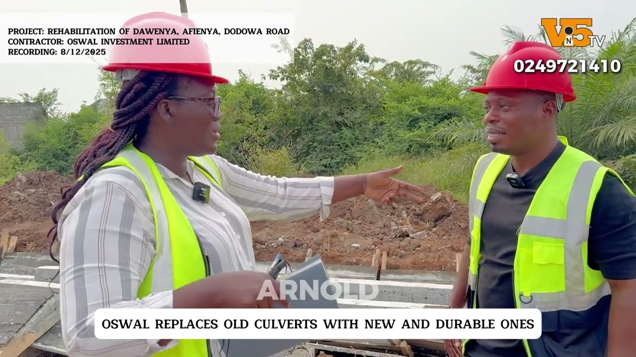 BIG PUSH: This is the work done so far on DAWENYA-AFIENYA-DODOWA ROAD. Massive progress by OSWAL