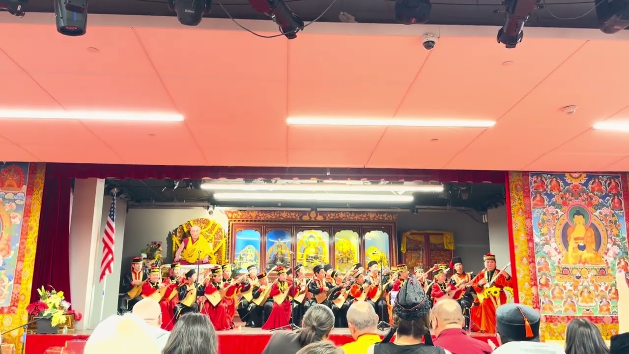 25 Kalmyk dombra players. A potpourri of Kalmyk melodies. Ensemble “Bair”. 