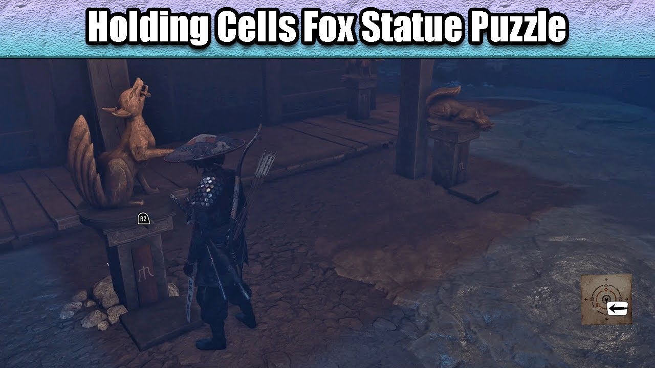 Holding Cells Fox Statue Puzzle Solution - The Kitsune (Search The Holding Cells) | Ghost of Yotei