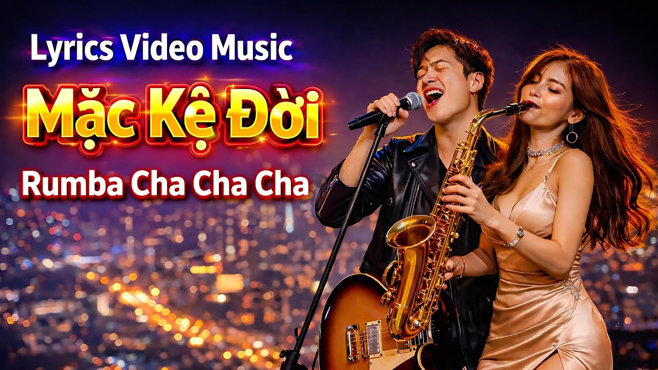 Lyrics Video Music Mặc Kệ Đời Rumba Cha Cha Cha - Có Chữ Để Hát Theo 