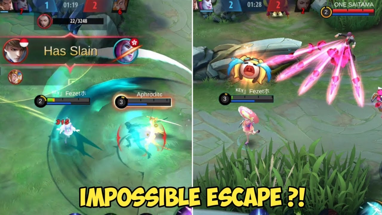 Kabur Terhoki Hapezet! 1 HP di Hit Ga Mati? | Kagura Mobile Legends