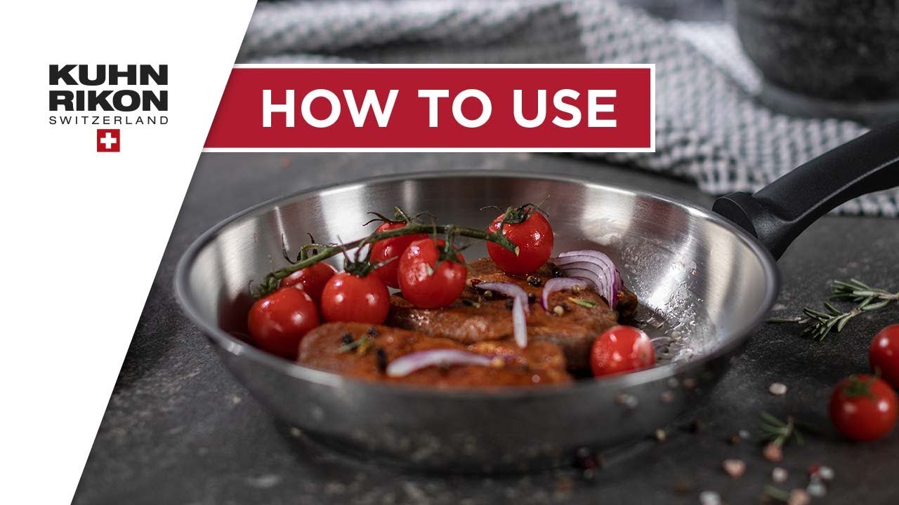 Uncoated frying pan (English) how to use  | KUHN RIKON