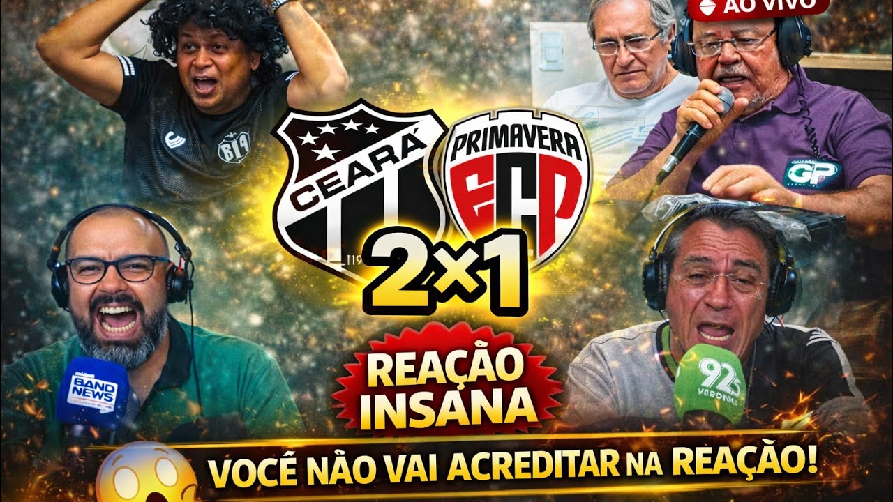 Ceará 2x1 Primavera – Reações do Rádio Cearense | Vozes da Classificação na Copa do Brasil 🔥🎙️
