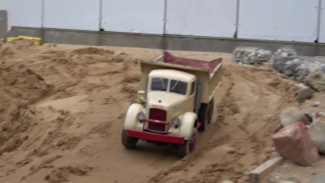 RC Truck oldtimer action! mercedes,mack,krupp