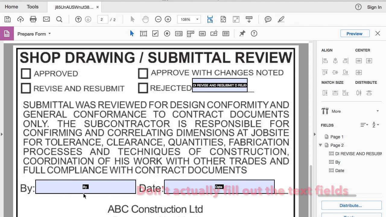 Adobe Acrobat DC Dynamic Stamp Tutorial