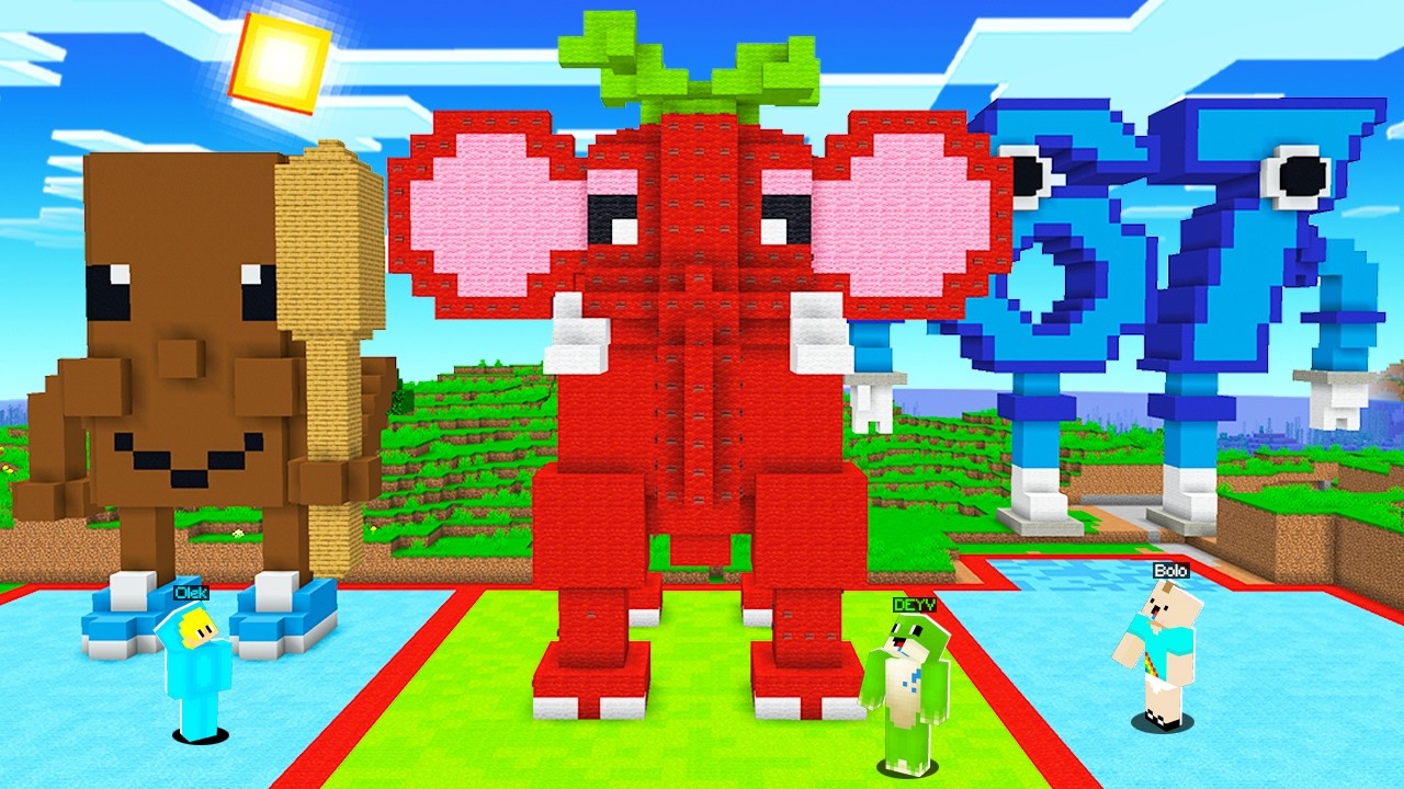KTO ZBUDUJE LEPSZEGO BRAINROTA w 10 MINUT WYGRYWA w Minecraft!