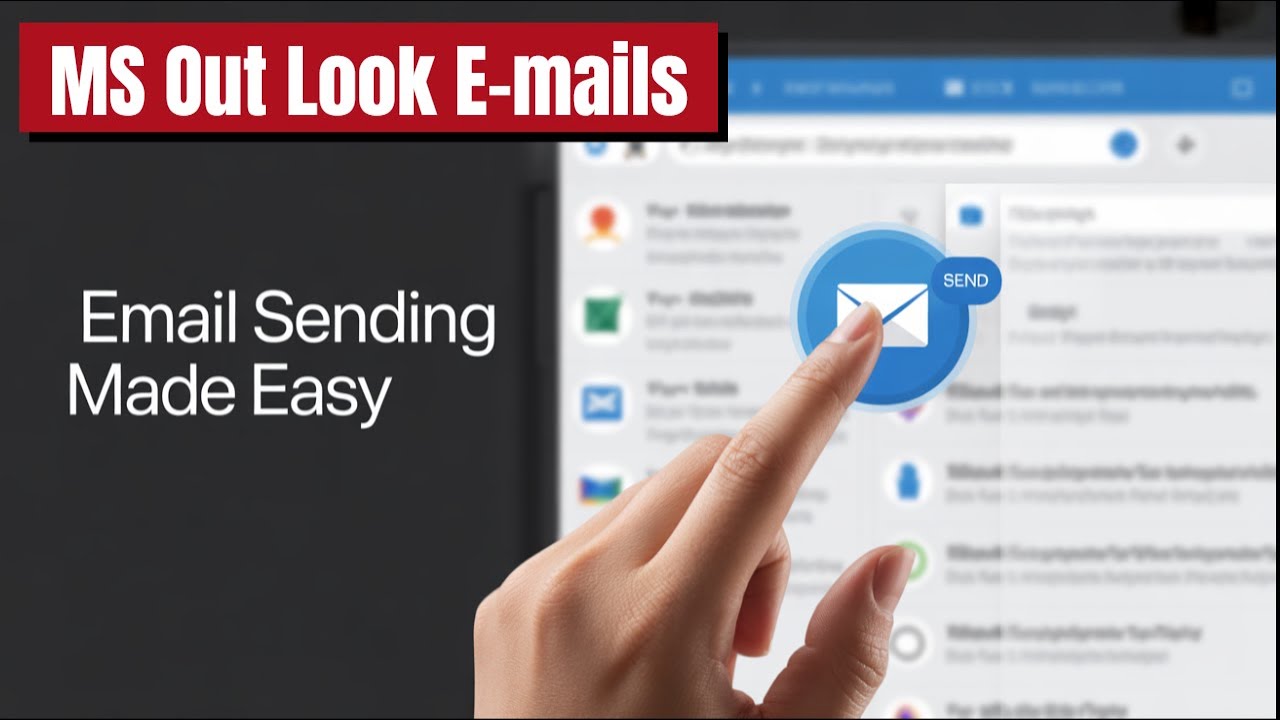 How to send mails using micro soft outlook