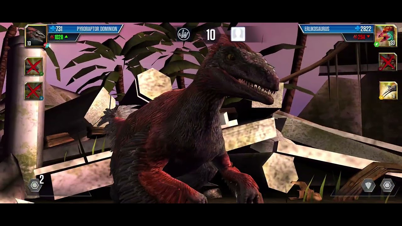 Cómo gane? Si se suponía que el ganaría? Solo los jugadores de Jurassic o veteranos se sorprenderan