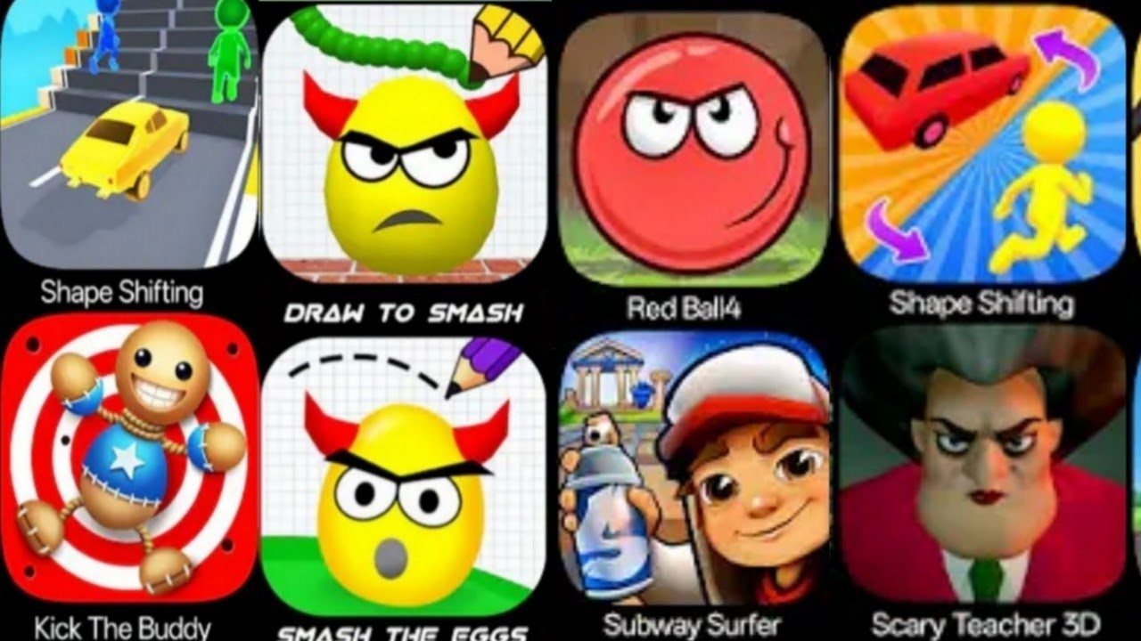 huggy story,  , emoji puzzle , freaky, comics bob , fun race 3d, sonic dash , juice run 