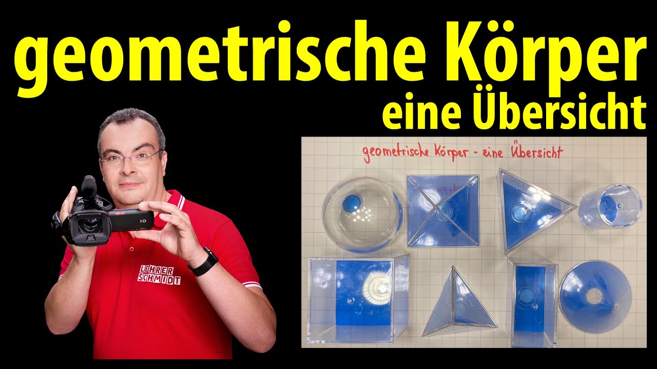 Geometrische Körper -  eine Übersicht | einfach erklärt mit Lehrerschmidt