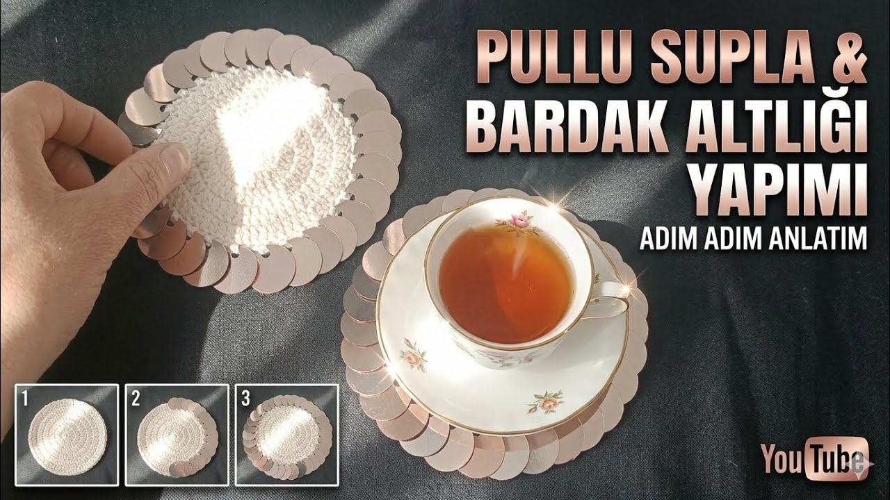 Örgü bardak aktlığı (supla)