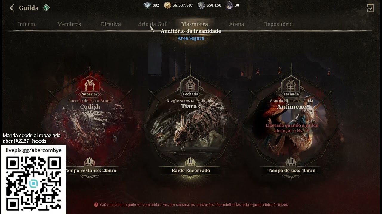 BOSS DE GUILD! NÃO ABRIMOS O SUPREMO!