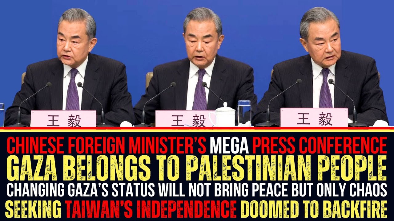 Chinese Foreign Minister Wang Yi's Mega Press Conference | Gaza | Ukraine | Taiwan | South China Sea