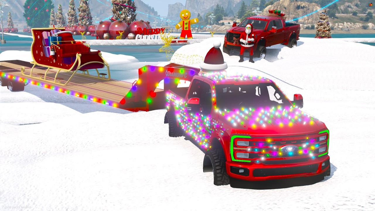 Покупка САМЫХ ДОРОГИХ рождественских грузовиков в GTA 5 RP!