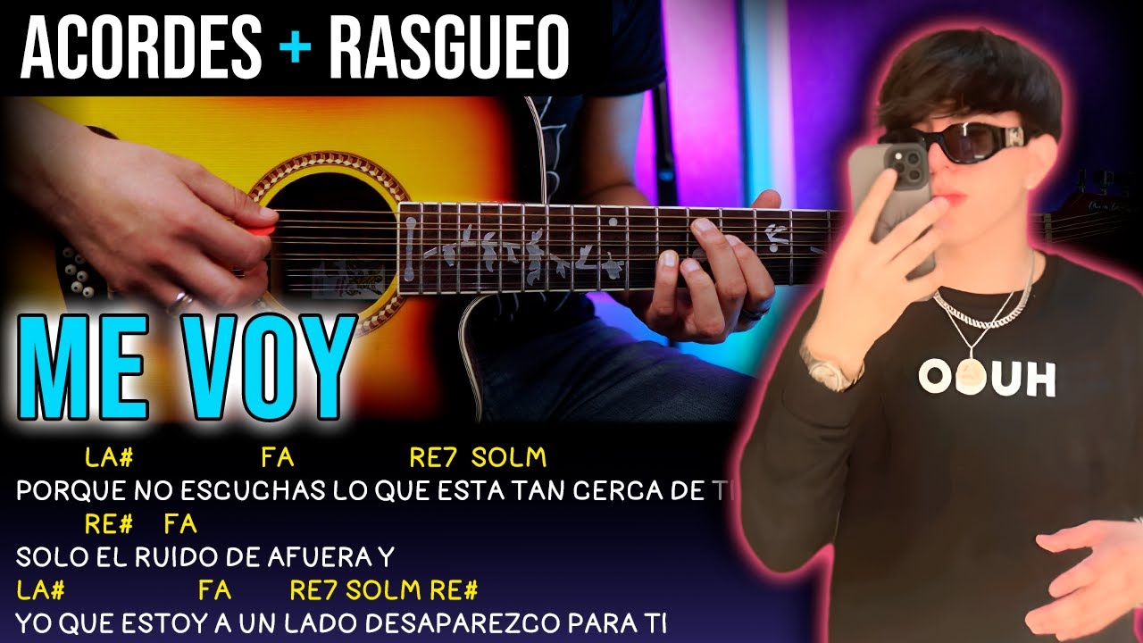 Me Voy💔Ismael CM - Tutorial Guitarra - Acordes🎸+PDF