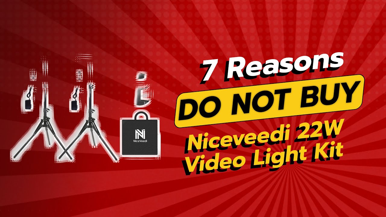 NiceVeedi 22W Video Light Kit | 7 Reasons NOT to Buy! 🚫💡