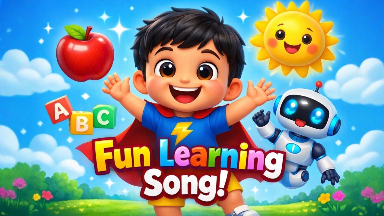Superhero ABC, Colors & Numbers Song 🌈🔢 | Fun Kids Educational Rhymefun learning #viral #viralstory