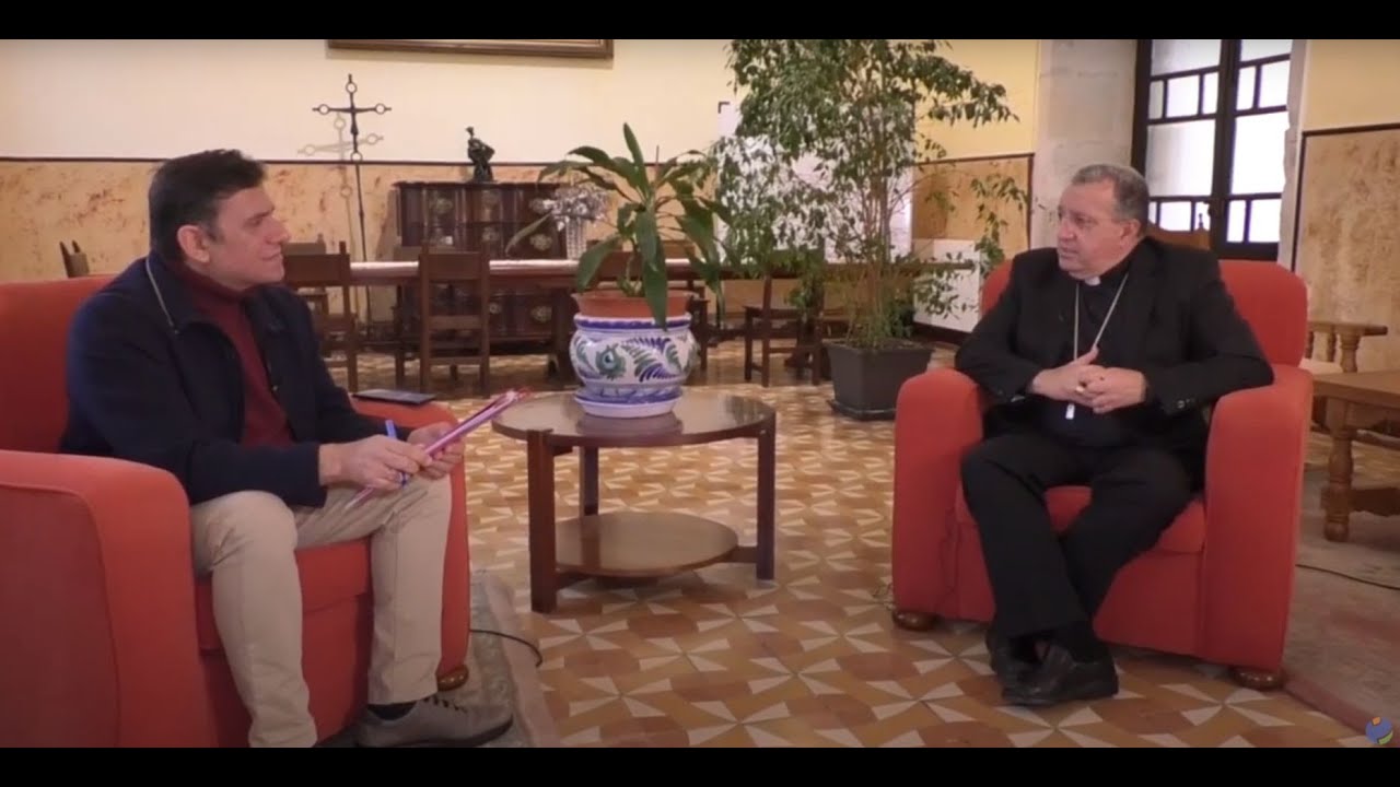 Entrevista. Mons  Ginés García Beltrán Obispo de Getafe Visitó Santander. febrero 2021