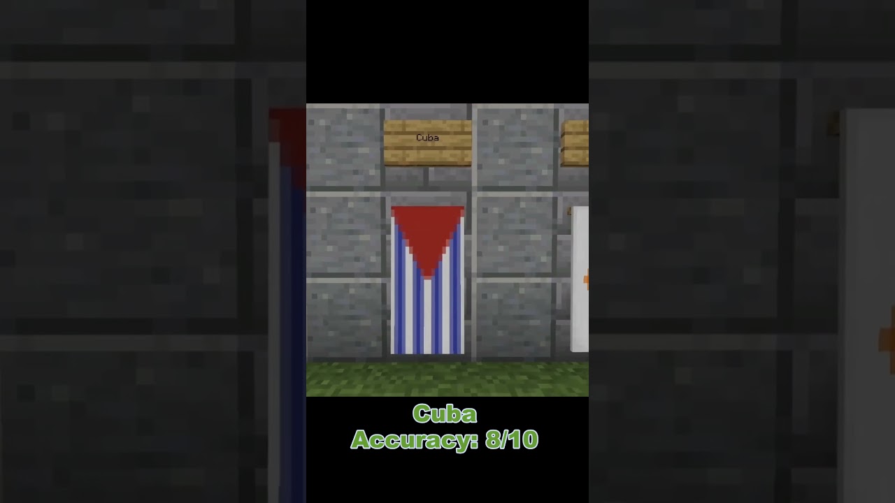 Country Flags in Minecraft (Part 9)🌎🏳️ #shorts #minecraft #flags