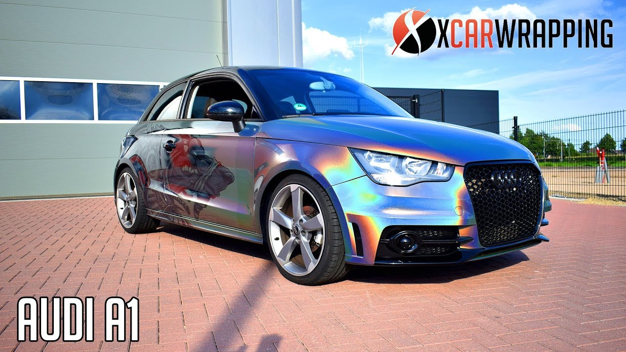 EPIC DESIGN ON A PSYCHEDELIC FLIP AUDI A1 - By X Carwrapping