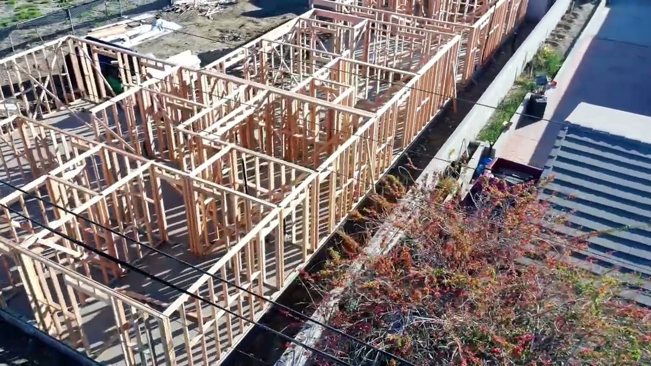 RCM Construction - Building 2 ADUs + 1 JADU in Fontana, CA | Framing Phase Progress