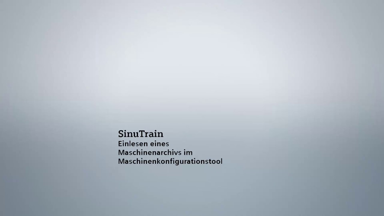SinuTrain Machine Configuration Tool 4.7