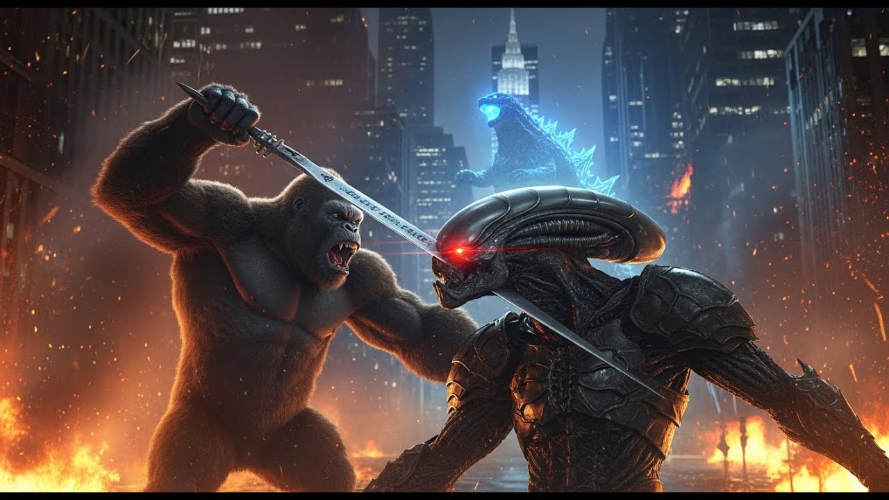 ALIEN TITANS ATTACK NEW YORK | Godzilla & Kong Rise to Defend Earth