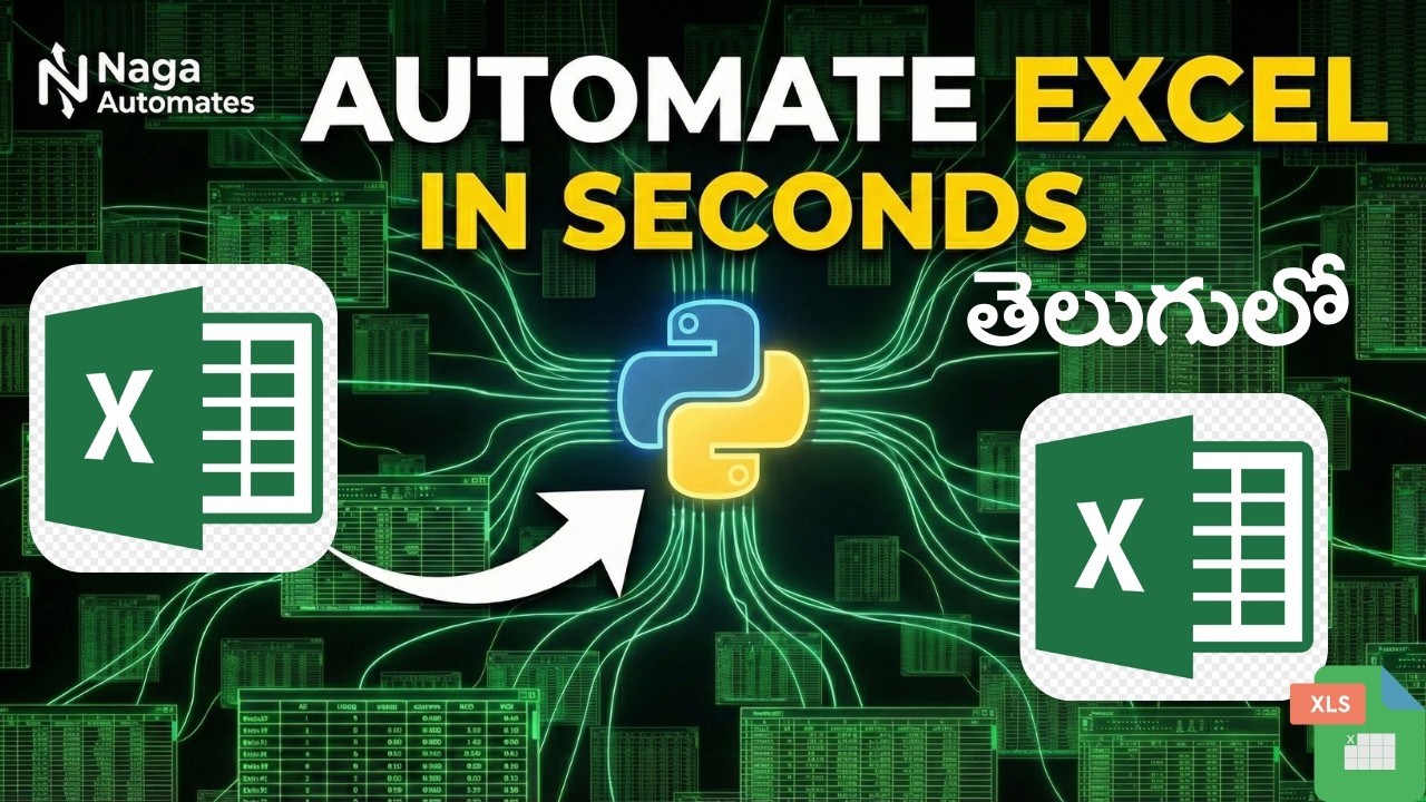 Automate Excel Reports with Python in Telugu