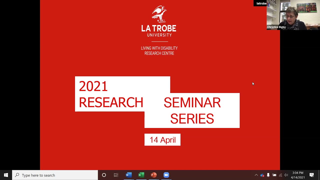 Webinar April 14, 2021: Risk and self-determination for people with intellectual disabilities