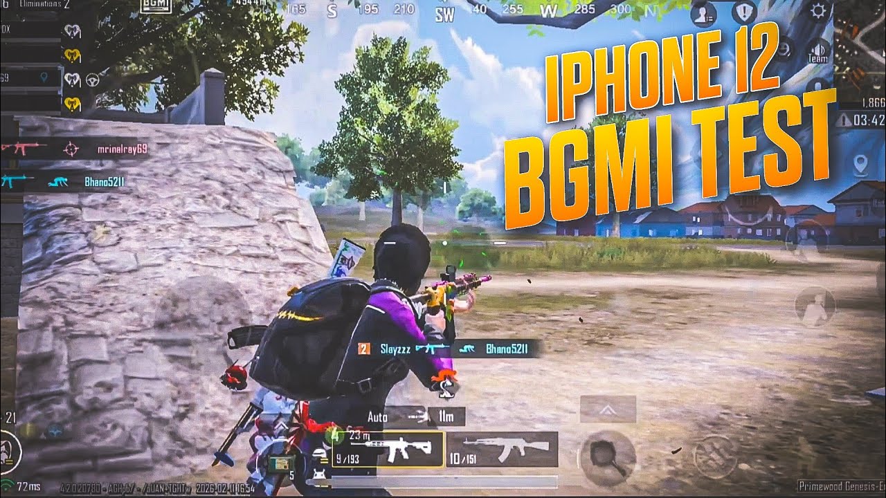 iPhone 12 BGMI Test New Update Gameplay⚡| Squadwipes Clutches